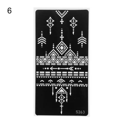 2025 New Professional Henna Stencil Temporary Hand Tattoo Body Art Sticker Template Wedding Tool Flower Tattoo Stencil