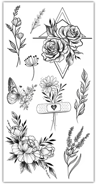 Florale et papillons